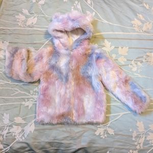 Girls Plush Zip Up Jacket size 6